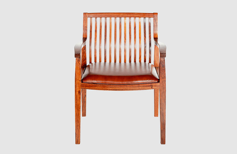 乐山中式实木大方椅家具效果图