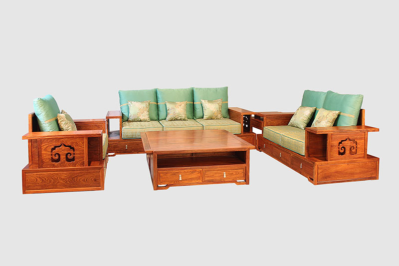 乐山中式实木沙发简直太美了