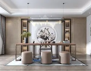 乐山新中式风格茶室如何规划设计